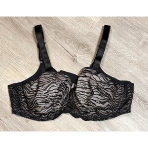 Fantasie Impression Bra Black Lace Size 36D Underwired FL5851